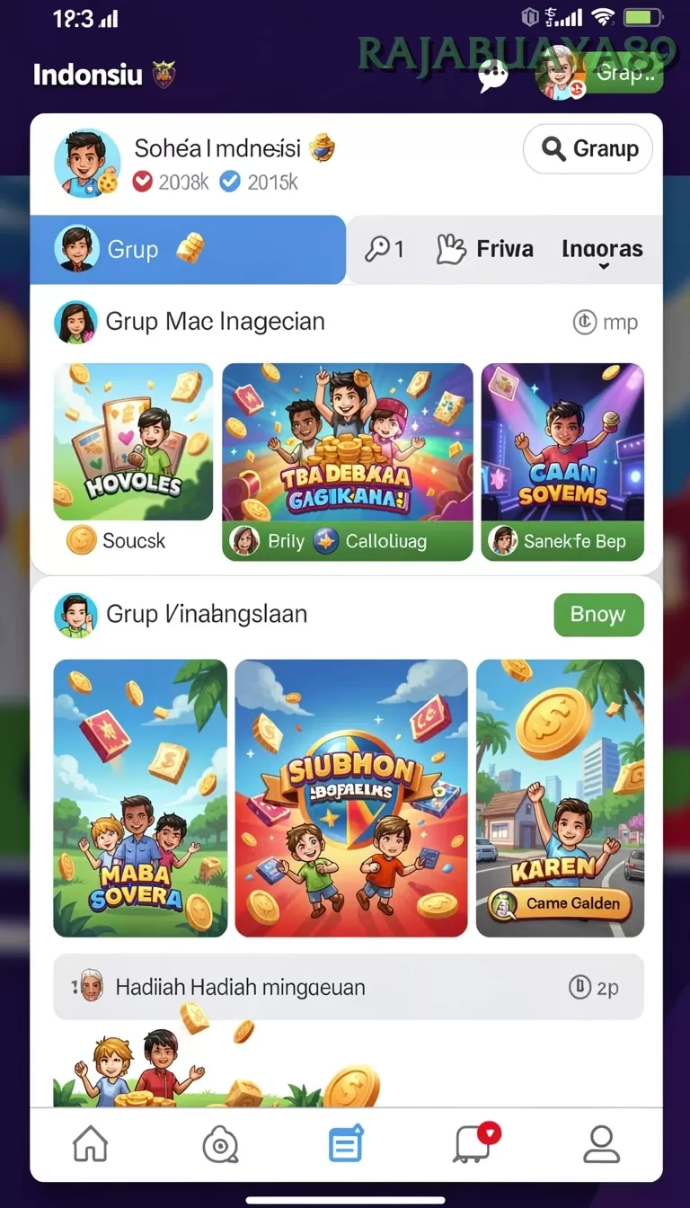 Cuplikan layar IDRRP — aktivitas